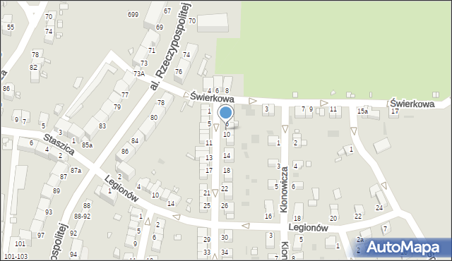 Legnica, Króla Jana III Sobieskiego, 8, mapa Legnicy