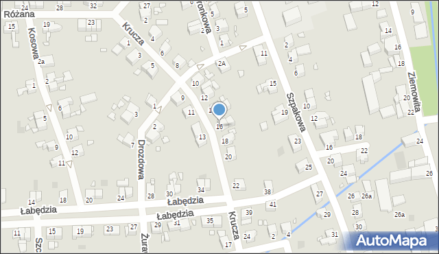 Legnica, Krucza, 16, mapa Legnicy