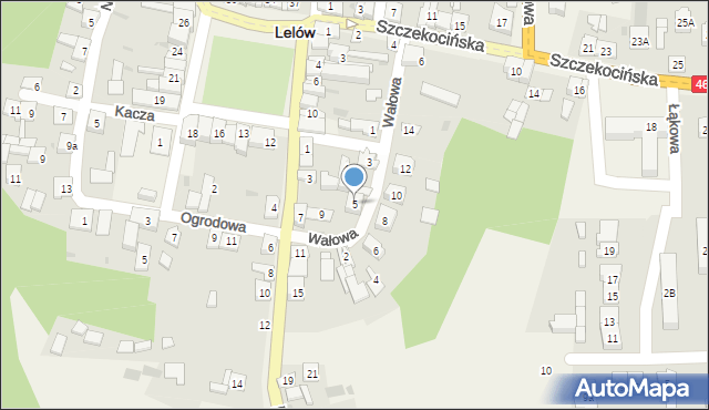 Lelów, Krakowska, 5, mapa Lelów