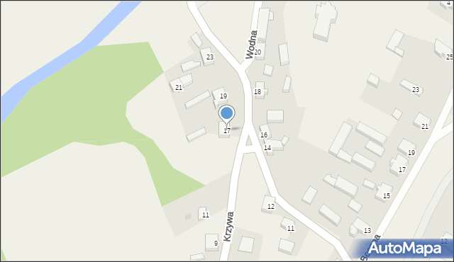 Lemierzyce, Krzywa, 17, mapa Lemierzyce