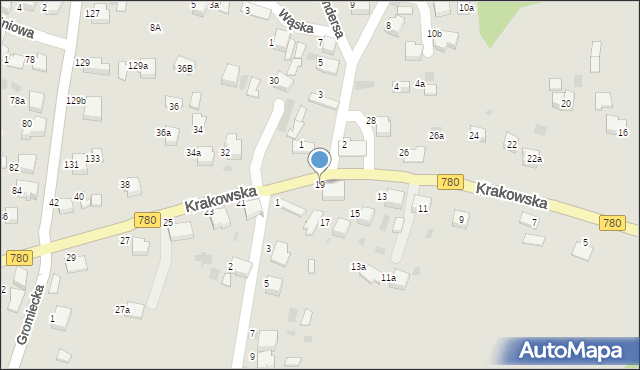 Libiąż, Krakowska, 19, mapa Libiąż