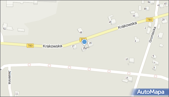 Libiąż, Krakowska, 35a, mapa Libiąż