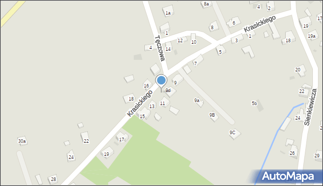 Libiąż, Krasickiego Ignacego, bp., 9a, mapa Libiąż