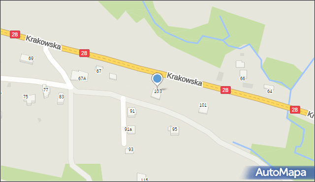 Limanowa, Krakowska, 103, mapa Limanowa