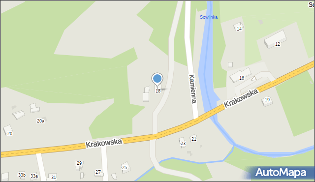 Limanowa, Krakowska, 18, mapa Limanowa