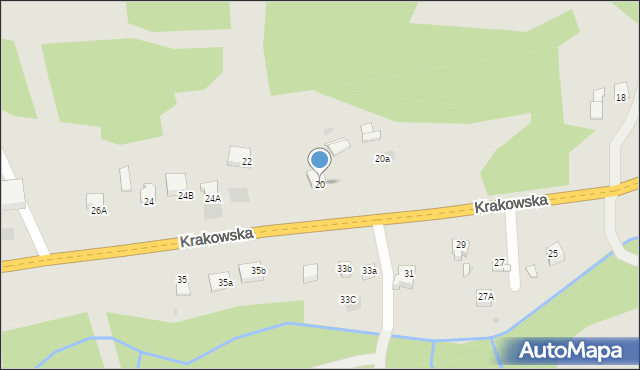 Limanowa, Krakowska, 20, mapa Limanowa