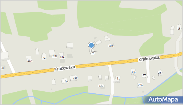 Limanowa, Krakowska, 22, mapa Limanowa