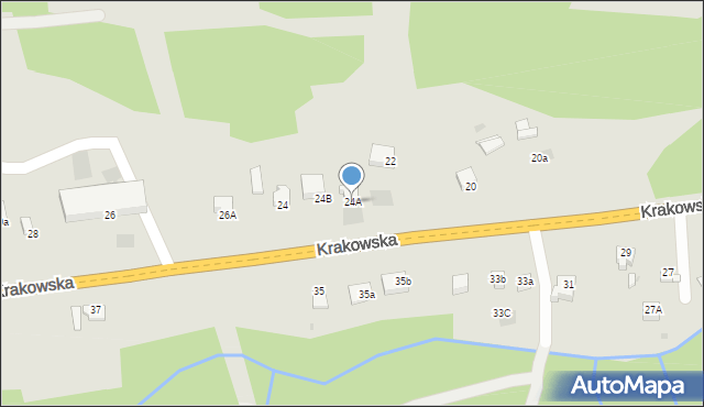 Limanowa, Krakowska, 24A, mapa Limanowa