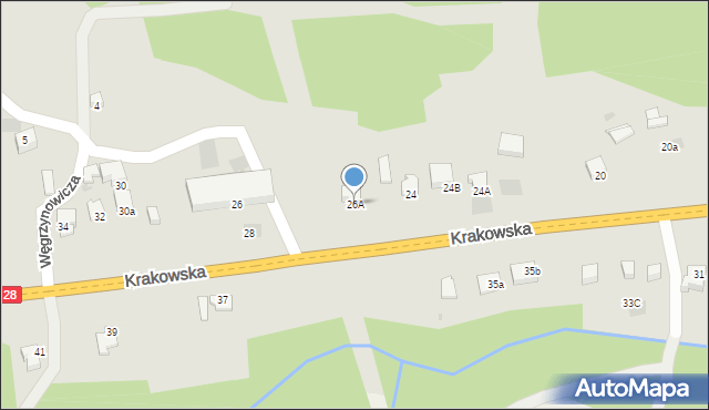Limanowa, Krakowska, 26A, mapa Limanowa
