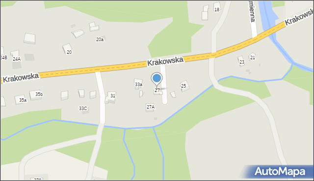 Limanowa, Krakowska, 27, mapa Limanowa