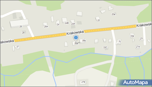 Limanowa, Krakowska, 35a, mapa Limanowa