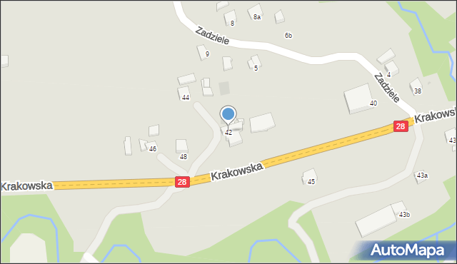 Limanowa, Krakowska, 42, mapa Limanowa