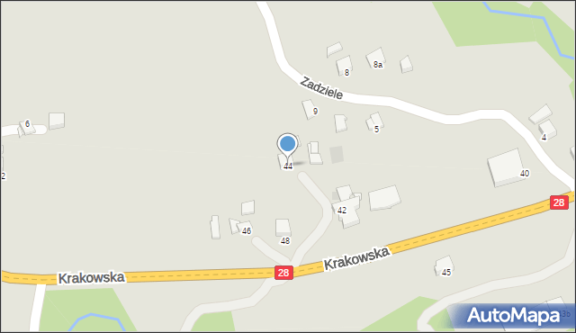 Limanowa, Krakowska, 44, mapa Limanowa