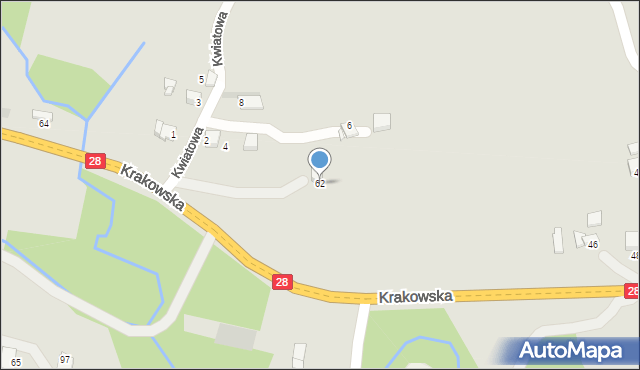 Limanowa, Krakowska, 62, mapa Limanowa