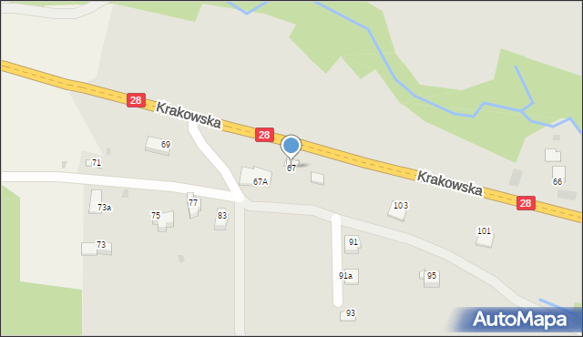 Limanowa, Krakowska, 67, mapa Limanowa