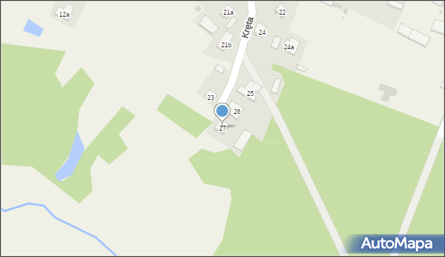 Lipsko, Kręta, 27, mapa Lipsko