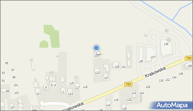 Liszki, Krakowska, 125, mapa Liszki