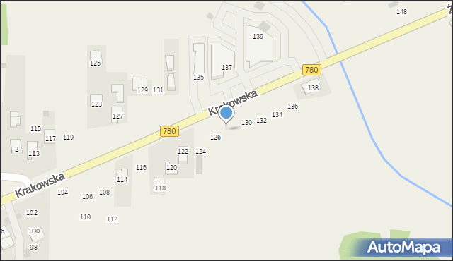 Liszki, Krakowska, 128, mapa Liszki