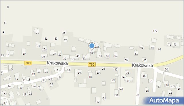 Liszki, Krakowska, 51, mapa Liszki