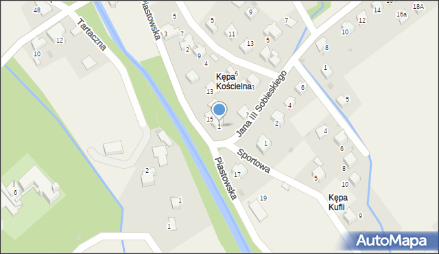 Łodygowice, Króla Jana III Sobieskiego, 1, mapa Łodygowice