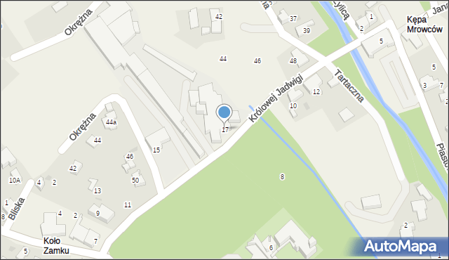 Łodygowice, Królowej Jadwigi, 17, mapa Łodygowice