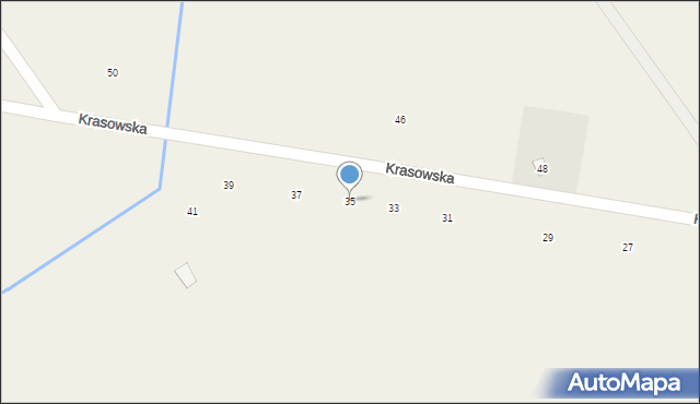 Łomazy, Krasowska, 35, mapa Łomazy