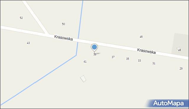 Łomazy, Krasowska, 39, mapa Łomazy