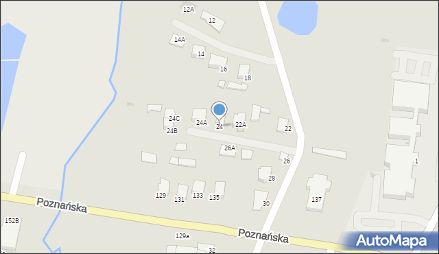 Łomża, Kraska, 24, mapa Łomży