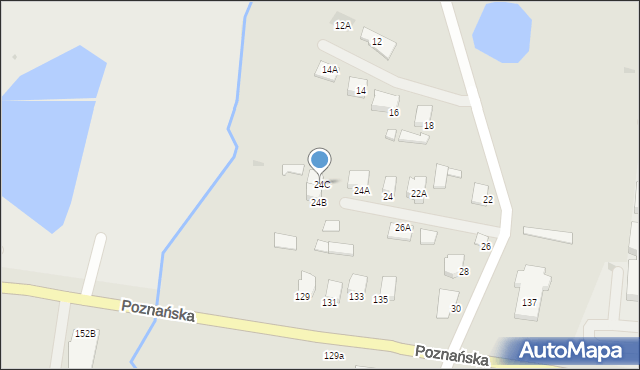 Łomża, Kraska, 24C, mapa Łomży