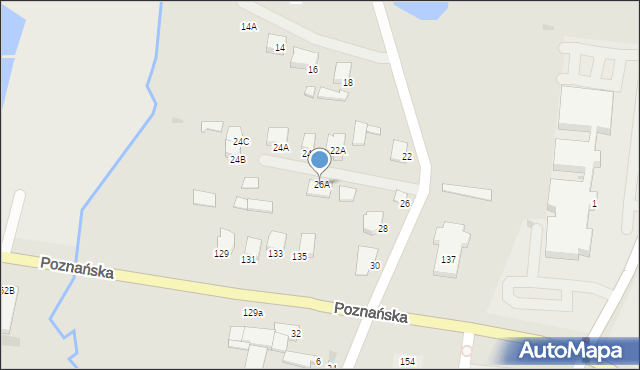 Łomża, Kraska, 26A, mapa Łomży