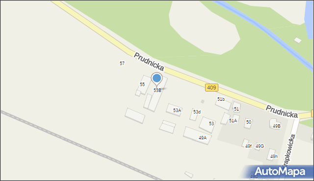 Łowkowice, Krapkowicka, 53B, mapa Łowkowice