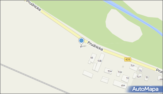 Łowkowice, Krapkowicka, 57, mapa Łowkowice