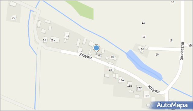 Łowoszów, Krzywa, 21, mapa Łowoszów