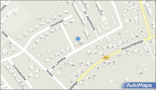Lubaczów, Króla Władysława Łokietka, 19, mapa Lubaczów