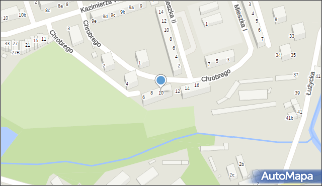Lubań, Króla Bolesława Chrobrego, 10, mapa Lubań