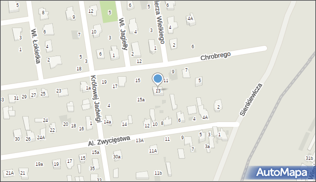 Lubartów, Króla Bolesława Chrobrego, 13, mapa Lubartów