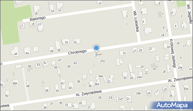 Lubartów, Króla Bolesława Chrobrego, 37, mapa Lubartów