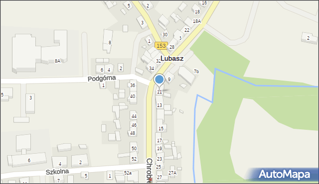 Lubasz, Króla Bolesława Chrobrego, 11, mapa Lubasz