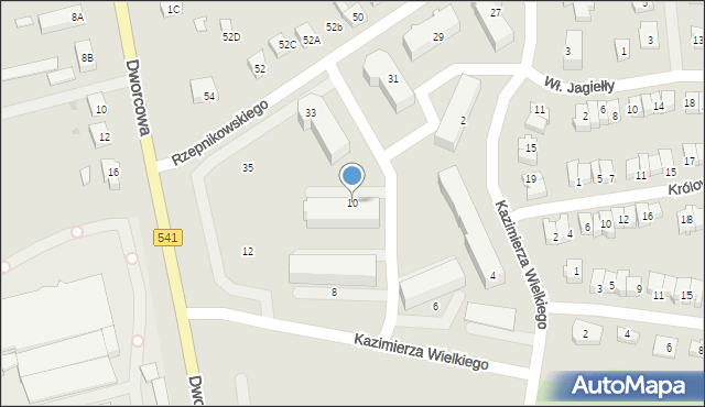 Lubawa, Króla Kazimierza Wielkiego, 10, mapa Lubawa