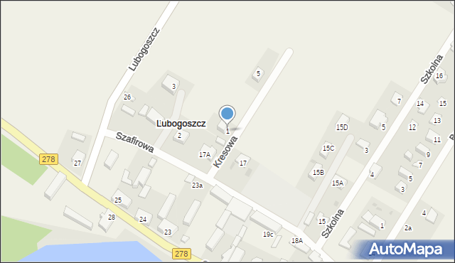 Lubogoszcz, Kresowa, 1, mapa Lubogoszcz