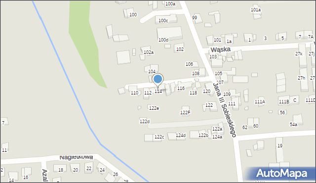 Luboń, Króla Jana III Sobieskiego, 114, mapa Luboń