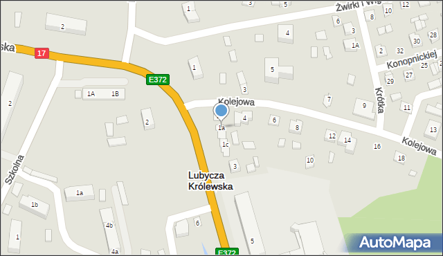 Lubycza Królewska, Króla Jana III Sobieskiego, 1a, mapa Lubycza Królewska