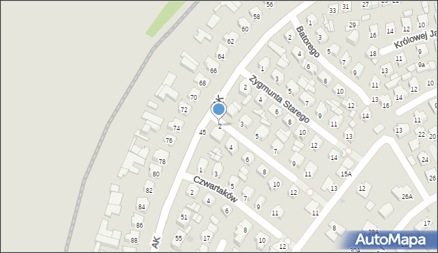 Łuków, Króla Jana III Sobieskiego, 2, mapa Łuków