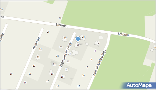 Łuszczanowice-Kolonia, Króla Zygmunta III Wazy, 26, mapa Łuszczanowice-Kolonia