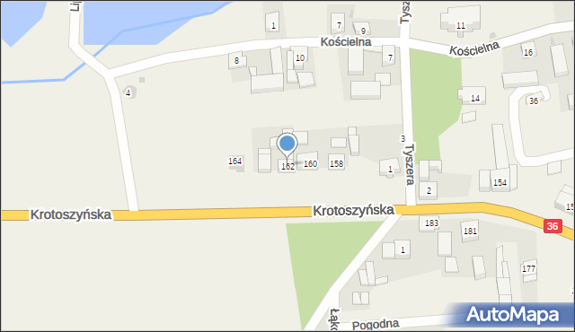 Lutogniew, Krotoszyńska, 162, mapa Lutogniew