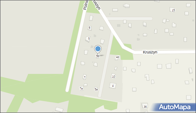 Magnuszew, Kruszyn, 5d, mapa Magnuszew