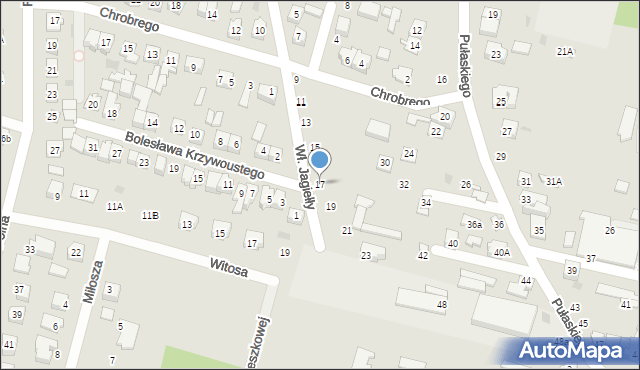 Maków Mazowiecki, Króla Władysława Jagiełły, 17, mapa Maków Mazowiecki