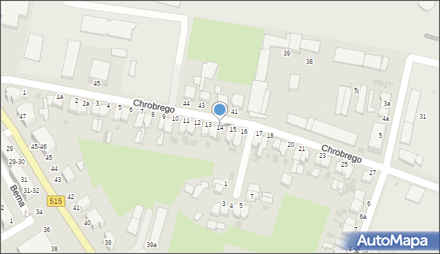 Malbork, Króla Bolesława Chrobrego, 14, mapa Malborka