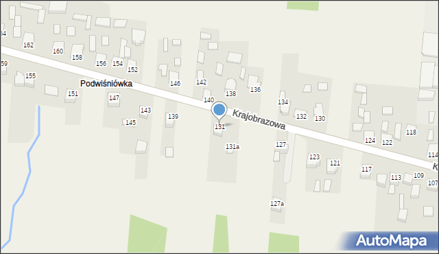 Masłów Drugi, Krajobrazowa, 131, mapa Masłów Drugi