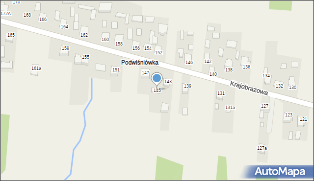 Masłów Drugi, Krajobrazowa, 145, mapa Masłów Drugi